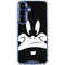 Looney Tunes Daffy Duck Plain Black and White Galaxy S25 Clear Case